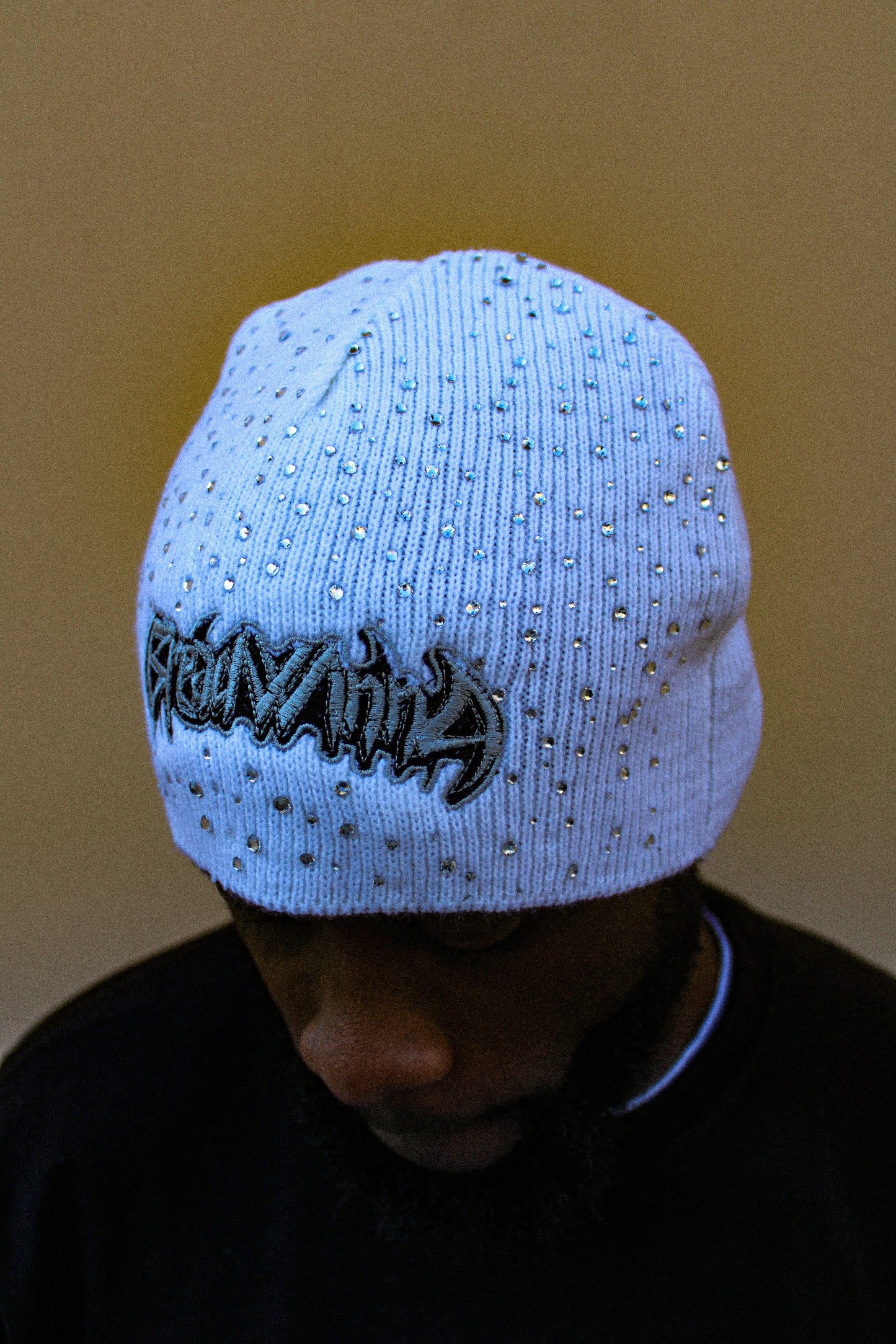 White Moonrock Beanie