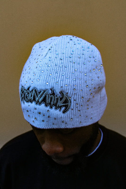 White Moonrock Beanie