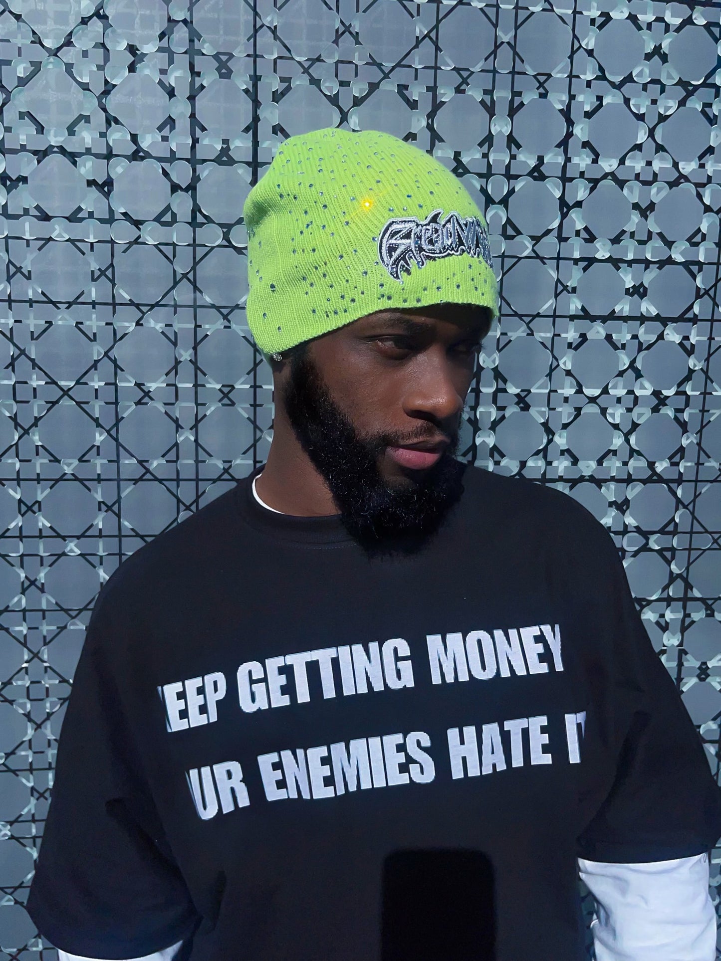Lime Moonrock Beanie